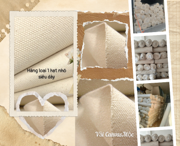 Vải Canvas Mộc - Kho Xưởng Vải Bố Mộc