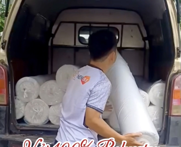 Lên Hàng Vải 100% Polyester Cho Xưởng May