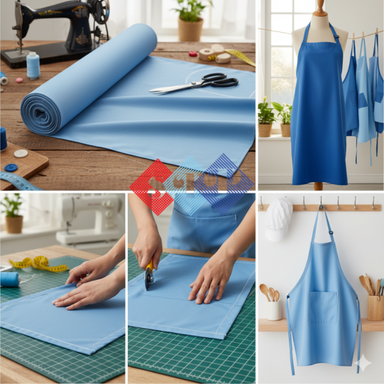 Vải Polyester Mỏng - Thích Hợp May Tạp Dề