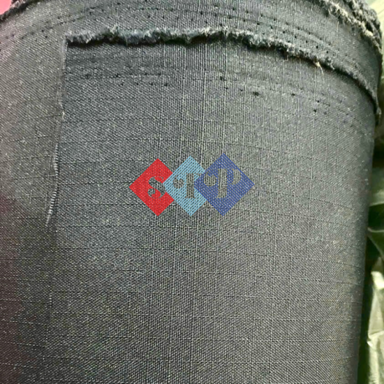 Vải Polyester Caro Màu Đen Cán PU Chống Thấm Nước