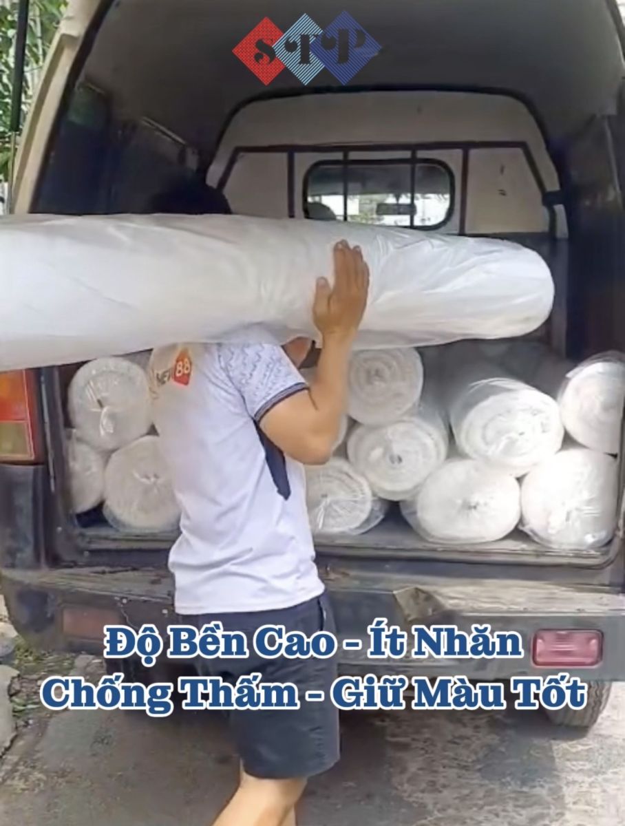 Lên Hàng Vải 100% Polyester Cho Xưởng May