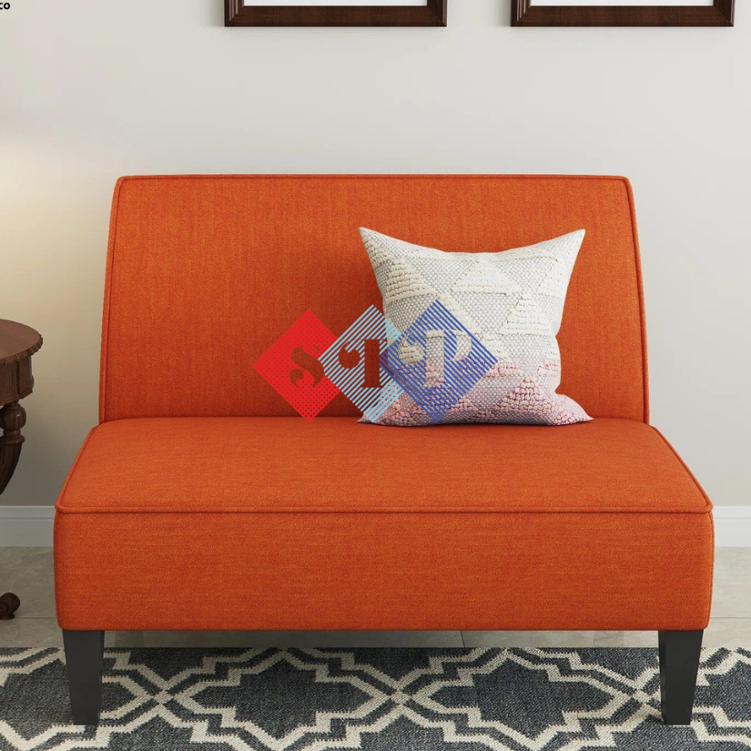 Vải Bố Màu Cam Bọc Sofa