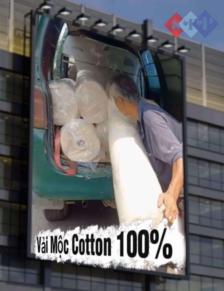 Lên hàng giao Vải mộc cotton 100%