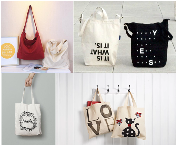 Vải canvas được sử dụng để may túi xách